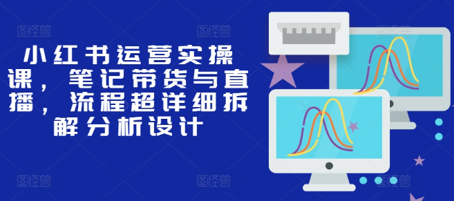 小红书运营实操课，笔记带货与直播，流程超详细拆解分析设计-富业大课堂